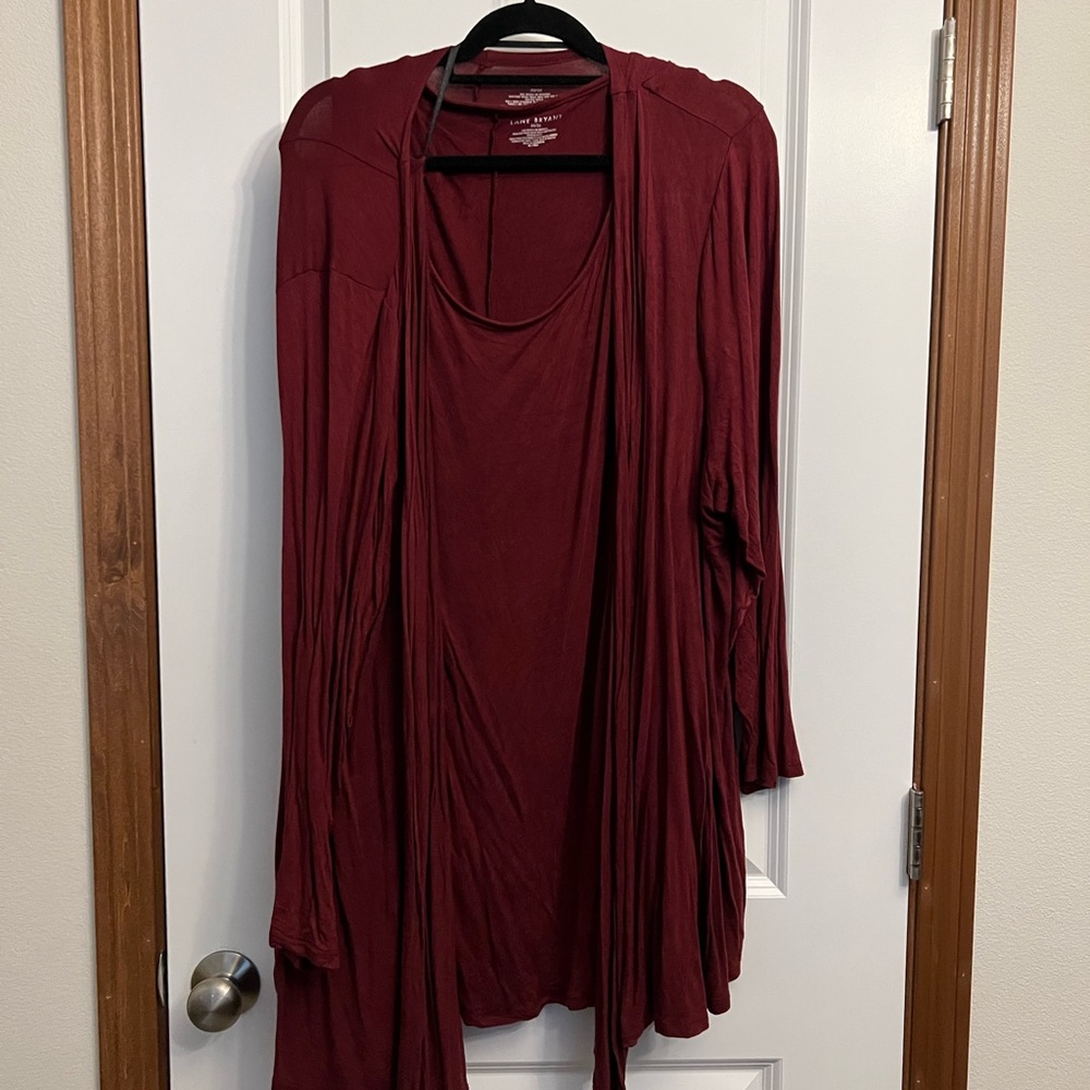 Lane Bryant Tank & lightweight cardigan (34/36)